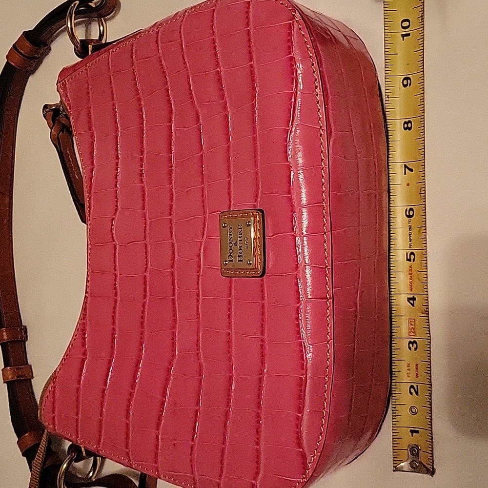 Dooney & Bourke New Without Tags Small KILEY Hobo Pink Croc Purse/Handbag - Picture 6 of 7
